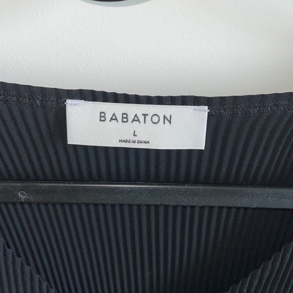 Babaton Black Ruffled Top - Picture 3 of 3